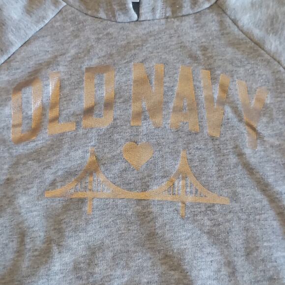 Old Navy Hoodie Kids Large Golden Gate Bridge Gray LS Pullover Sweatshirt - Picture 2 of 8